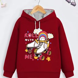 YK X Trampoline Girls Printed Hooded Sweatshirt-image-77