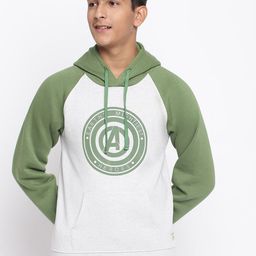 Lil Tomatoes Boys Olive Green Printed Hooded Sweatshirt-picture-11