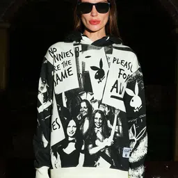 Bonkers Corner Women Printed Hooded Sweatshirt-image-3