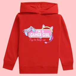BAESD Kids Typography Printed Hooded Long Sleeves Fleece Pullover Sweatshirt-picture-13