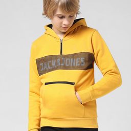 Jack & Jones Junior Boys Typography Printed Hooded Sweatshirt-image-92