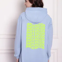 Imsa Moda Typography Printed Oversized Hoodie Pullover Sweatshirt-43