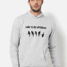 Campus Sutra Men Grey Printed Hooded Sweatshirt-picture-11