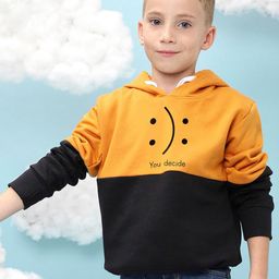 Instafab Boys Colourblocked Hooded Cotton Pullover Sweatshirt-picture-58