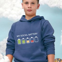 Instafab Boys Typography Printed Cotton Hooded Pullover Sweatshirt-image-59