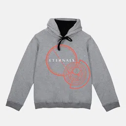 YK Marvel Boys Grey Eternals Printed Hooded Sweatshirt-image-51