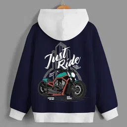 BAESD Boys Graphic Printed Hooded Relaxed Fleece Pullover Sweatshirt-picture-48