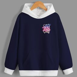 BAESD Boys Graphic Printed Hooded Relaxed Fleece Sweatshirt-25