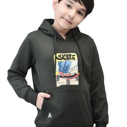 Trenz Boys Graphic Printed Hooded Sweatshirt-image-11