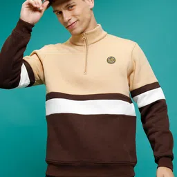 HIGHLANDER Colourblocked High Neck Sweatshirt-image-62