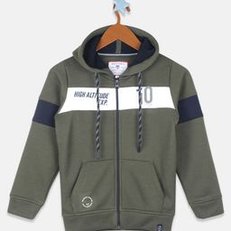 Monte Carlo Boys Olive Green Printed Sweatshirt-image-41