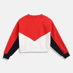 Tommy Hilfiger Girls Colourblocked Pullover Sweatshirt-image-7