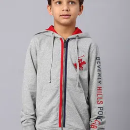 Beverly Hills Polo Club Boys Typography Printed Hooded Pure Cotton Sweatshirt-picture-20