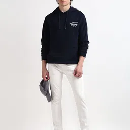 Tommy Hilfiger Logo Printed Hooded Pullover Sweatshirt-image-87