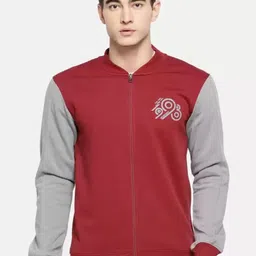 Wildcraft Men Red Cotton Solid Sweatshirt-image-86