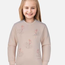 Gini and Jony Girls Peach-Coloured Printed Sweatshirt-22