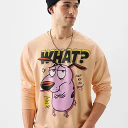 The Souled Store Nude-Coloured Courage Printed Pure Cotton Sweatshirt-image-15