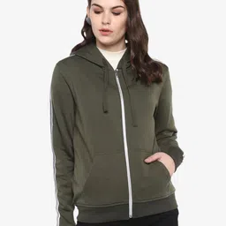 Alan Jones Women Hooded Front-Open Sweatshirt-image-69