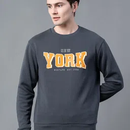 Red Tape Typography Printed Round Neck Cotton Pullover Sweatshirt-image-14