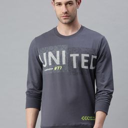 SHOWOFF Men Grey Printed Sweatshirt-image-29