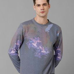 Voi Jeans Abstract Printed Long Sleeve Terry Sweatshirt-image-41