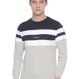 Steenbok Horizontal Striped Pure Cotton Sweatshirt-image-40