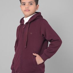 Crimsoune Club Boys Hooded Cotton Front Open Sweatshirt-image-41