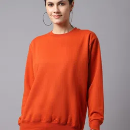 mack jonney VIMAL JONNEY Pack Of 2 Women Orange & Yellow Solid Sweatshirt-picture-31