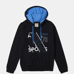 Jockey Boys Super Combed Cotton French Terry Print Hoodie Sweatshirt With Drawstring-AB26-image-8