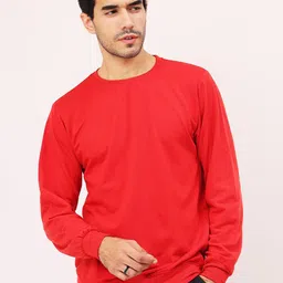 Leotude Round Neck Pullover Fleece Sweatshirt-image-1
