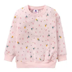 TONYBOY Boys Pink Printed Cotton Sweatshirt-image-80