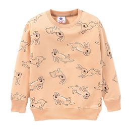 TONYBOY Boys Peach-Coloured Printed Cotton Sweatshirt-7