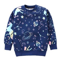 TONYBOY Boys Navy Blue Printed Cotton Sweatshirt-image-11