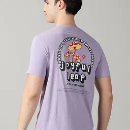 THE HOLLANDER Typography Printed Pure Cotton T-shirt-image-47