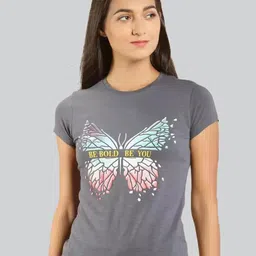 LYRA Women Graphic Printed Cotton T-shirt-image-33