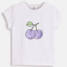 Chicco Girls Graphic Printed Round Neck Cotton T-shirt-image-58