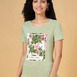 Honey by Pantaloons Floral Printed Cotton T-shirt-picture-35