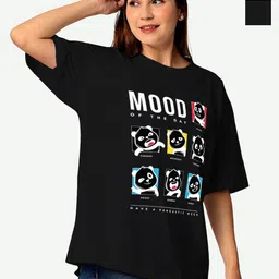 STATUS MANTRA Women Typography 2 Printed Extended Sleeves T-shirt-image-47