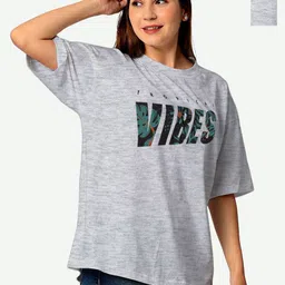 STATUS MANTRA Women Typography 2 Printed Extended Sleeves T-shirt-image-61