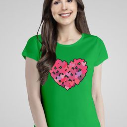 Pootlu Women Printed Extended Sleeves T-shirt-image-90