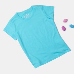 Jockey Girls Solid Round Neck Cotton T-shirt-41