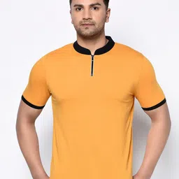 GLITO Men Henley Neck Cotton T-shirt-image-36