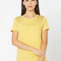 SPYKAR Women Yellow T-shirt-picture-10
