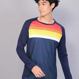 Technosport Men Colourblocked Antimicrobial Active T-shirt-picture-40