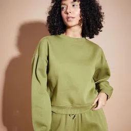 SASSAFRAS BASICS Round Neck Oversized Sweatshirt-image-22