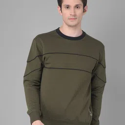 Dollar Round Neck Pullover Cotton Sweatshirt-image-65