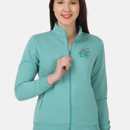 FLOSBERRY Mock Collar Front Open Cotton Sweatshirt-13