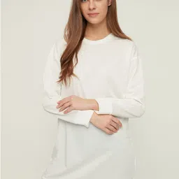 Trendyol Round Neck Long Sleeve Longline Pullover Sweatshirt-picture-54
