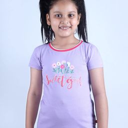3PIN Girls Typography Printed Cotton T-shirt-picture-48