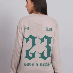 Obaan Typography Printed Cotton Pullover-image-31